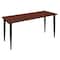 Regency Kahlo Training Tables, 66 W, 24 L, 29 H, Wood, Metal Top, Cherry MTPL6624CHBK - alternate 1